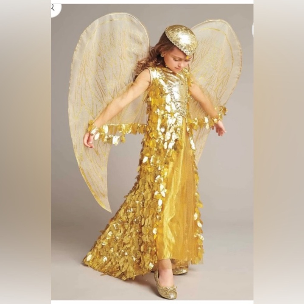 Chasing Fireflies Shimmering Golden phoenix Costume dress up size 10